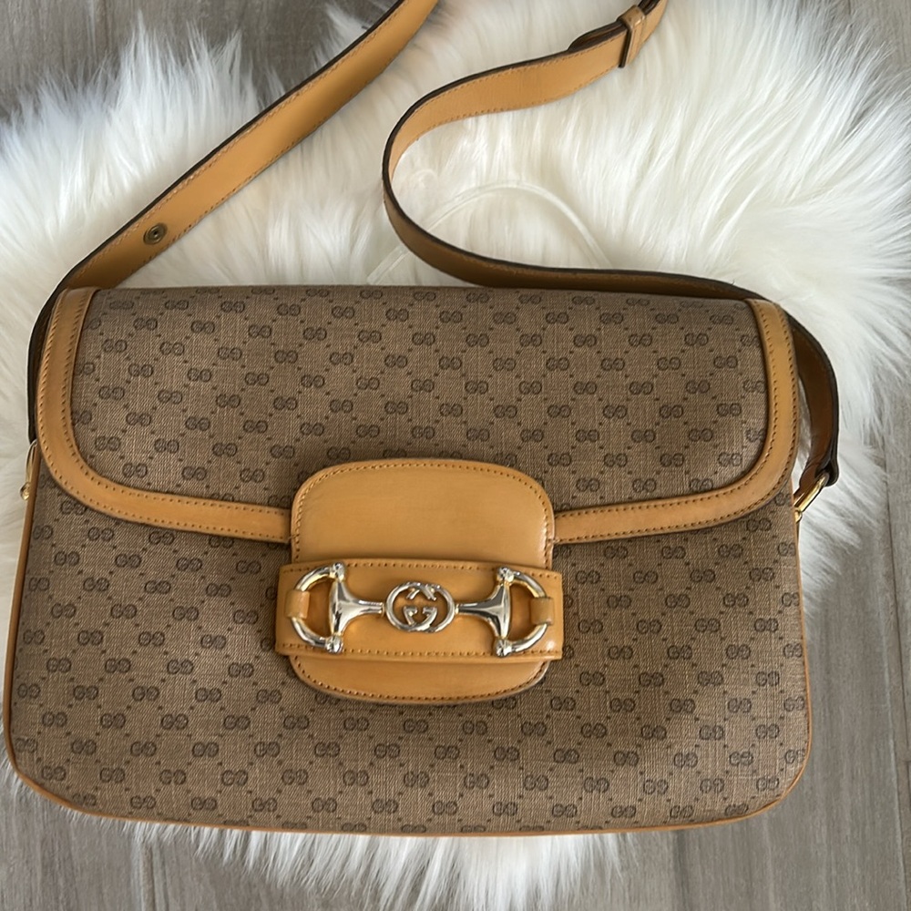 Gucci vintage 1955 horsebit shoulder bag